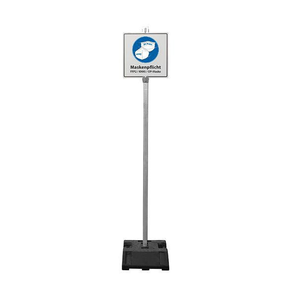VKF Renzel Hinweisaufsteller / Infoschild „Maskenpflicht - FFP2, KN95, OP-Masken“, 440 x 880 x 2.000 mm (BxTxH) 2.000 mm, 14.0059.1906