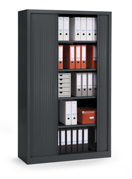 Deskin Rollladenschrank, Anthrazit, 1000 x 430 x 1980 mm, 330973