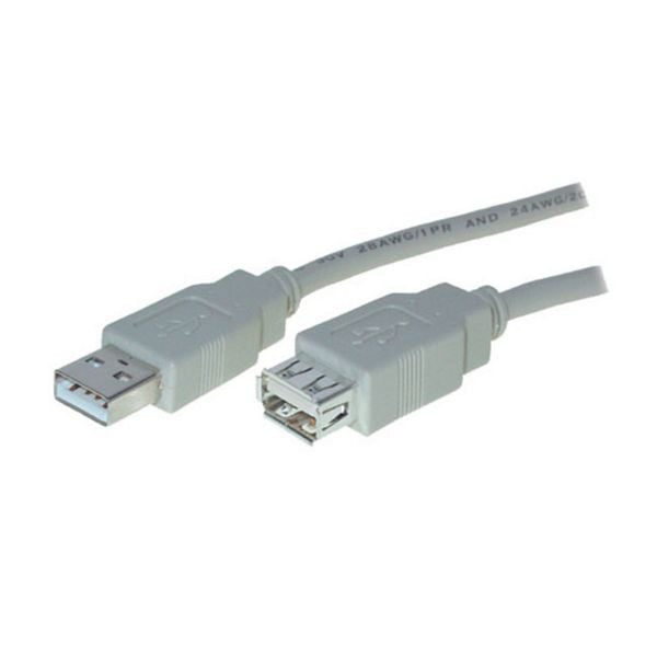 S-Conn USB Verlängerung, Typ A Stecker auf Typ A Kupplung, USB 2.0, 0,3m, 77121