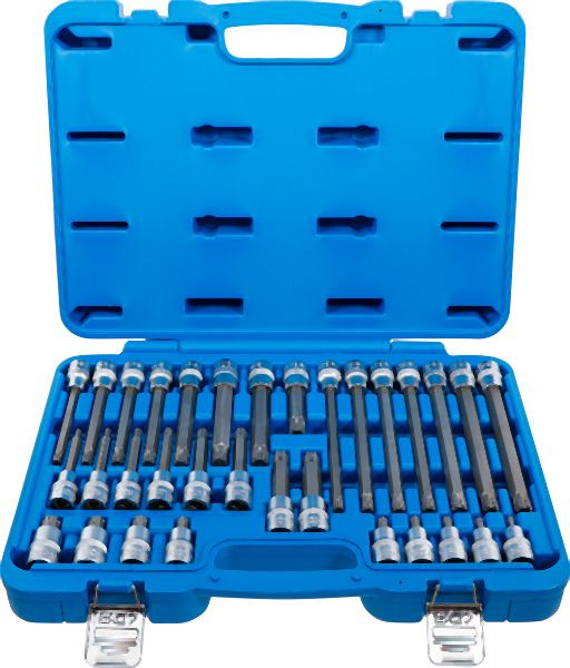 BGS Bit-Einsatz-Satz, Antrieb Innenvierkant 12,5 mm (1/2"), Keil-Profil (für RIBE), 32-teilig, 5183