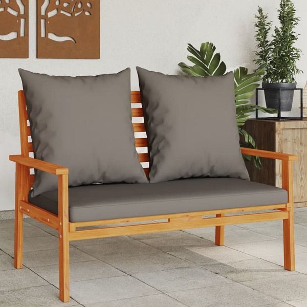 vidaXL Gartensofa 120 cm mit Kissen Massivholz Akazie, 366379