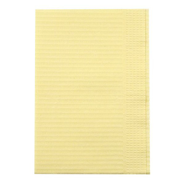Hygostar Patientenservietten, gelb, Papier, PE-Beschichtung 45 x 33 cm, 2-lagig, VE: 500 Stück, 53328
