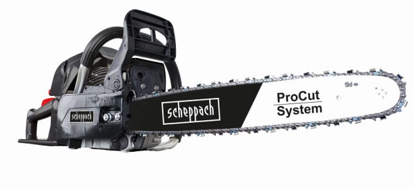 Scheppach Benzin-Kettensäge inkl. ProCut Kette- & Schwert, Tankanzeige CSH56, 51 cm, 3,1 PS, 2,3 kW, 5910114904