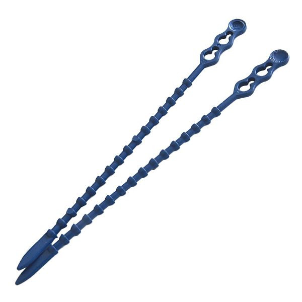 Hygostar Blitzbinder, Länge: 120 mm, Kunststoff, detektierbar blau, wiederverschließbar, VE: 100 Stück, 85510