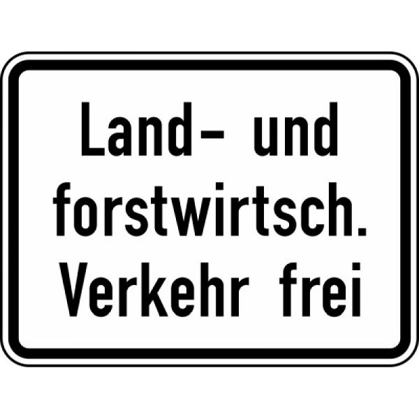 Stein HGS Land- und forstwirtschaftlicher Verkehr frei Nr. 1026-38, 420 x 315 mm, Flachform 3 mm, RA1, 1026-38-113