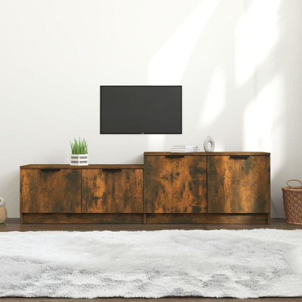 vidaXL TV-Schrank Räuchereiche 158,5x36x45 cm Holzwerkstoff, 817123