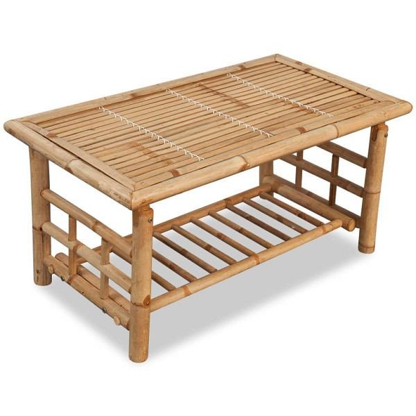 vidaXL Couchtisch Bambus 90x50x45 cm, Top-Qualität, 243713