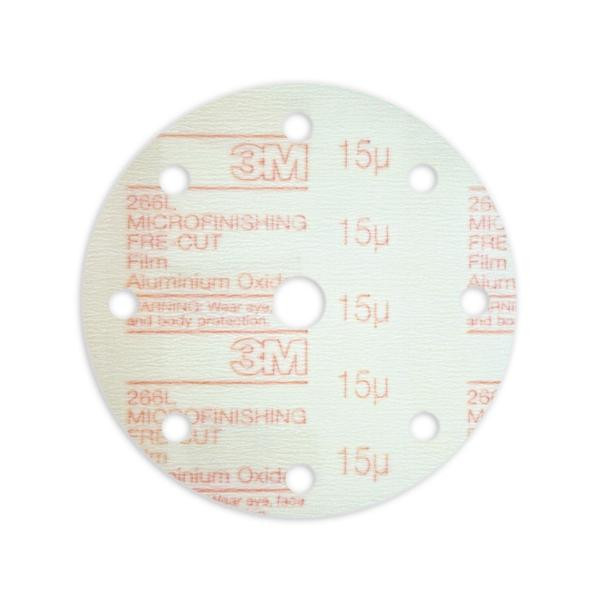 3M Hookit Microfinishing Filmscheibe 266L, 150 mm, 40 Micron, ungelocht, VE: 100 Scheiben, 7000082751