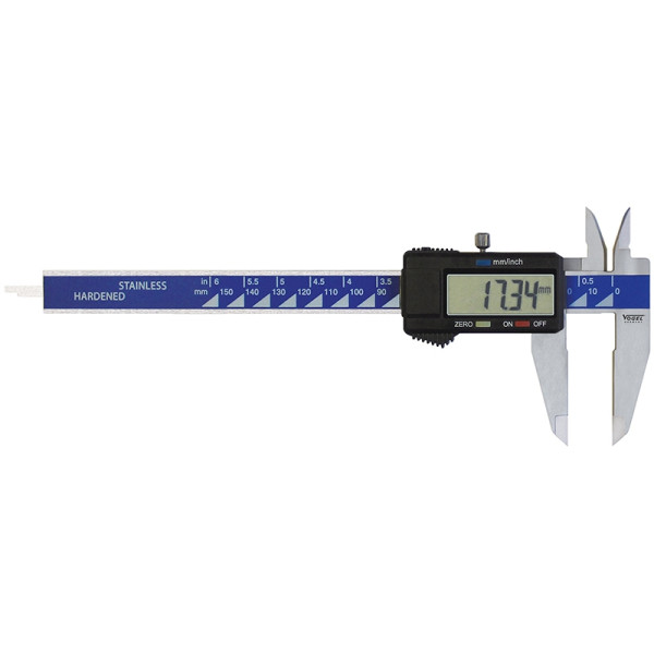 Vogel Germany Elektronischer Digital-Messschieber für Linkshänder, 150 mm / 6 inch, 202037