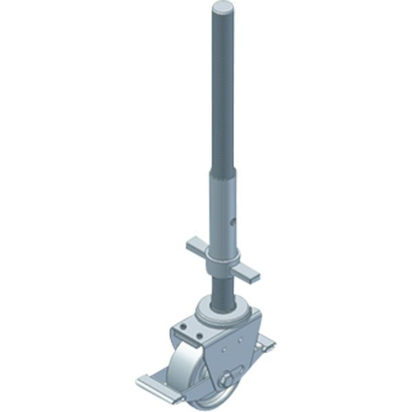 ZARGES Lenkrolle mit Spindel Ø 125 mm, 42973, 4003866429738