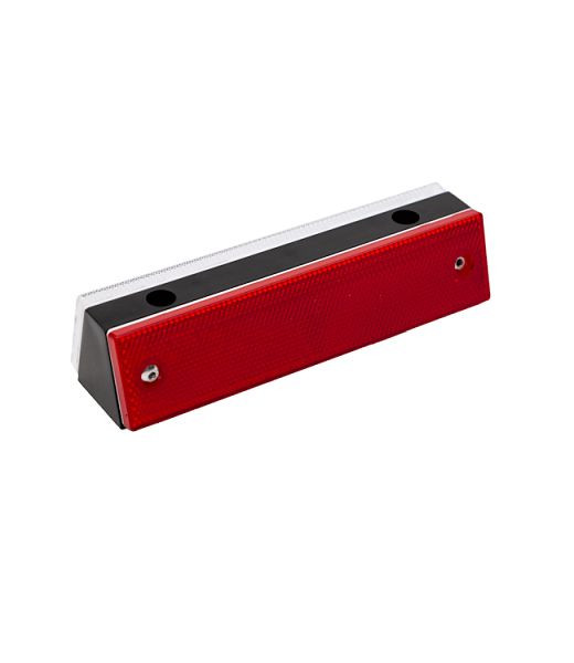 Ri-Traffic Doppelseitiger Reflektor rot/weiß für Leitwände, 180 x 40 mm, RF-BR-RW