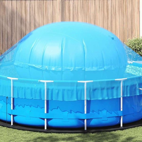 vidaXL Poolkissen für Aufstellpools Blau Ø 300 cm PVC, 42024532