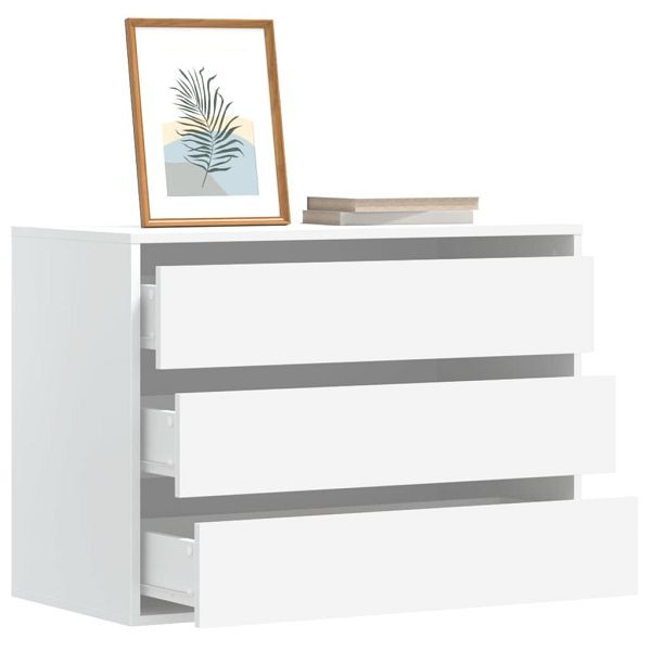 vidaXL Kommode Weiß 80x41x58 cm Holzwerkstoff, klassisch, 852852