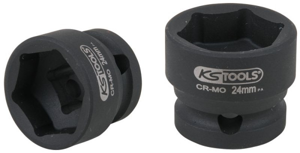 KS Tools 1/2" Sechskant-Kraft-Stecknuss, extra kurz, 24,0 mm, 515.0073