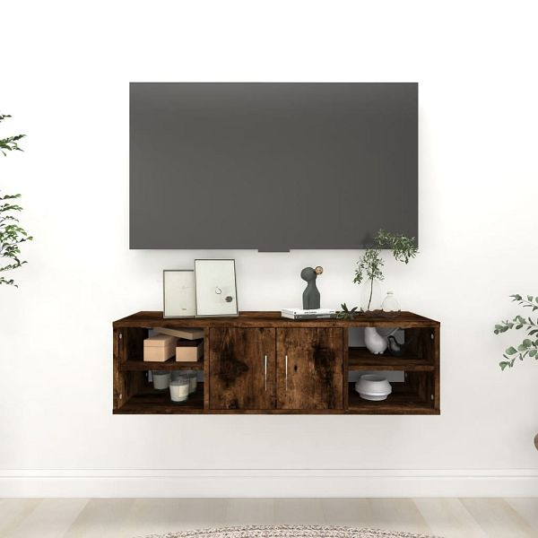 vidaXL Wandregal Räuchereiche 102x30x29 cm Holzwerkstoff, 826363