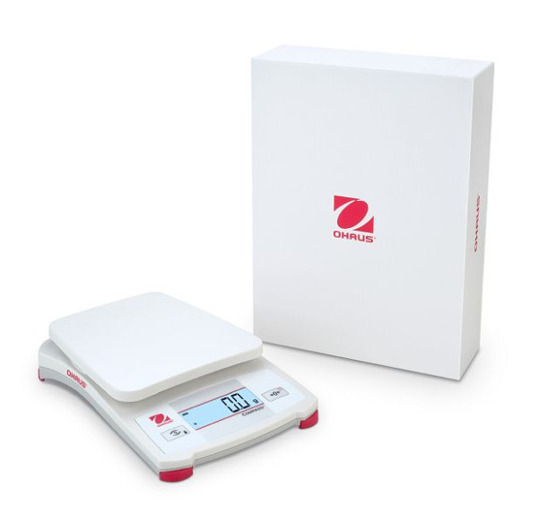 OHAUS Tragbare Waage CX621S, Wägekapazität 620 g, Ablesbarkeit beim Wiegen 0.1 g, 30481547