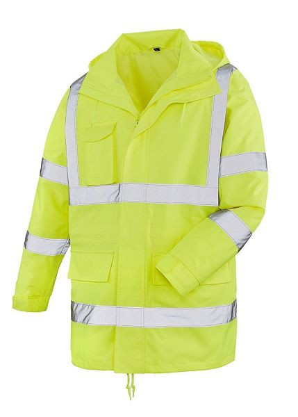 teXXor Warnschutz-Regenjacke BARRIE, leuchtgelb, Größe: XL, 4101-XL