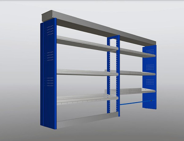 Plastipol-Scheu Profi-Line Fahrzeugeinrichtungslösung Modul 1710 x 2855 x 300/410 mm, PL 707