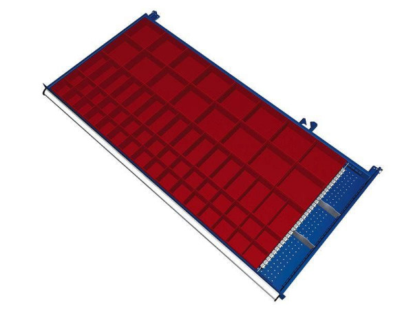 KLW Einteilungsmaterialsatz für Schubladen Fachhöhe 75 mm in SMB - Schrank, Schrankgröße 1439 x 750 mm B x T, B08, SMB-B08-042