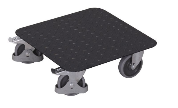VARIOfit Kistenroller mit Riffelblechladefläche, Ladefläche: 500 x 500 mm, RAL 7016 anthrazitgrau, sw-500.012/AG