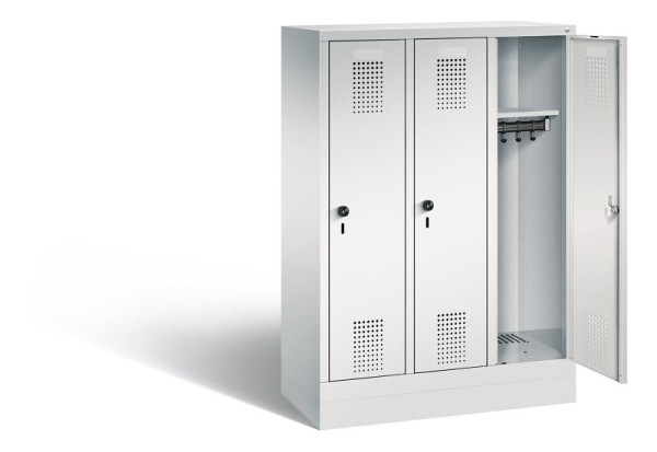 C+P Kindergarten-Spind Evolo, H1300xB900xT300mm, Farbe: Lichtgrau, 480203-30 S10062