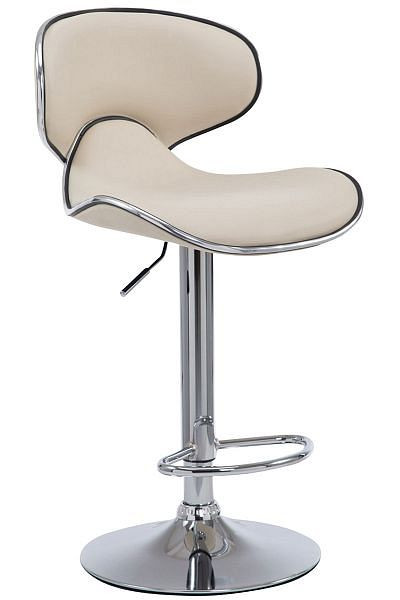 CLP Barhocker Las Vegas V2 chrom, creme, 101801504