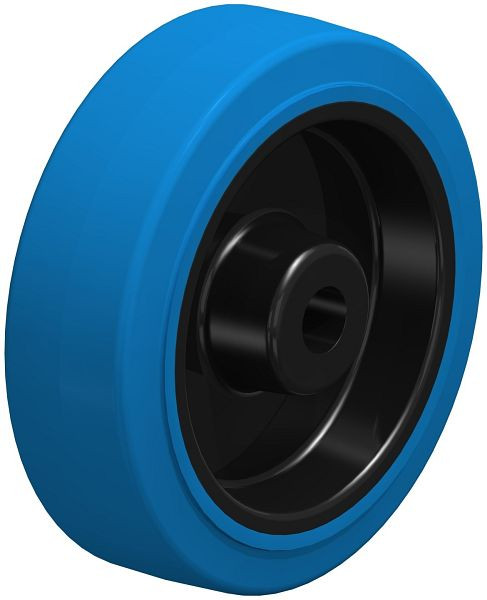 Blickle POEV 125/15XR-SB Rad aus Elastik-Vollgummi, Blau, 744537