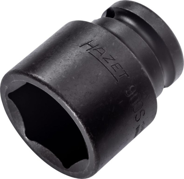 Hazet Schlag-, Maschinenschrauber Steckschlüsseleinsatz, Sechskant, Vierkant hohl 12,5 mm, Außen-Sechskant-Tractionsprofil, 27 mm, 900S-27