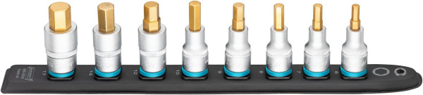 Hazet SmartRail, Vierkant hohl 12,5 mm (1/2 Zoll), Innen-Sechskant Profil, Anzahl Werkzeuge: 8, 986-SR/8