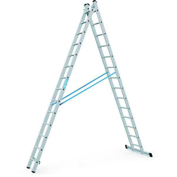 ZARGES Combimaster Plus X - Kombi-Steh-Schiebeleiter 2 x 14 Sprossen, 42574