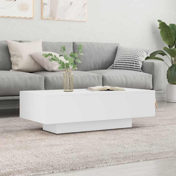vidaXL Couchtisch Weiß 100x49,5x31 cm Holzwerkstoff, 833889