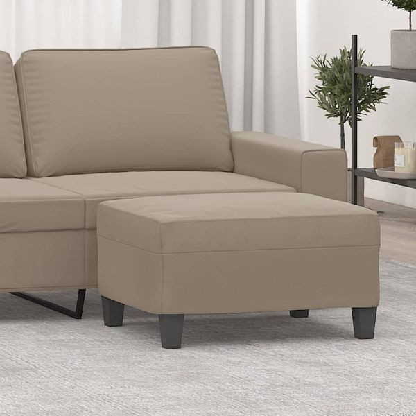 vidaXL Fußhocker Taupe 70x55x41 cm Mikrofasergewebe, 349361