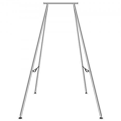 VEVOR Aerial Yogarahmen 253 x 192 x 295 cm, Silber, KJ293M000000Q9L4JV0
