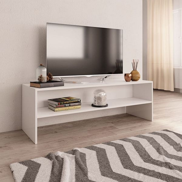 vidaXL TV-Schrank Weiß 120x40x40 cm Holzwerkstoff, 800036