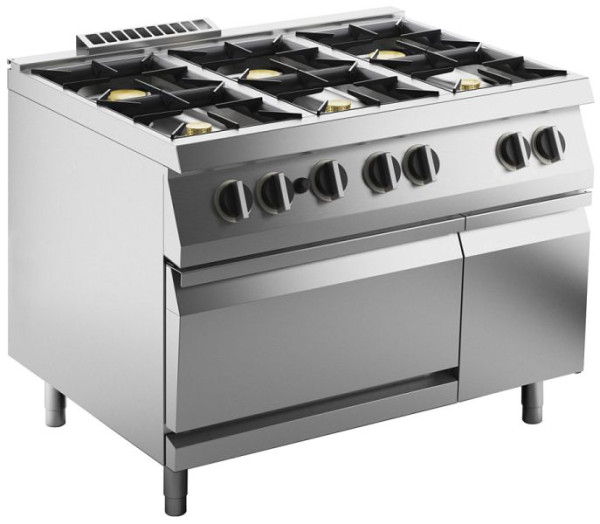 KBS Gas-Herd 6 Brenner mit Gas-Ofen, 10421408, 4059395096675