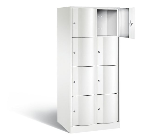 C+P XL-Schließfachschrank Resisto, H1950xB772xT640mm, Farbe: Verkehrsweiß, 8470-273 S10038