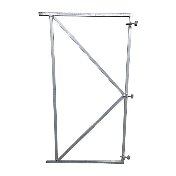 T&J FLEXI Torrahmen, 90 x 155 cm, für Torbreiten 75 - 90 cm, verzinkter Metallrahmen 20 x 30 mm, inkl. 2 verstellbaren Kloben, 17560