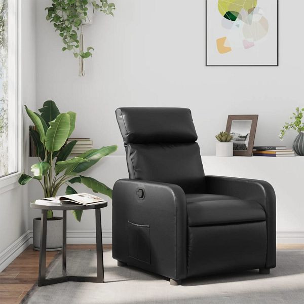 vidaXL Relaxsessel Schwarz Kunstleder, 374183, 8721012371408