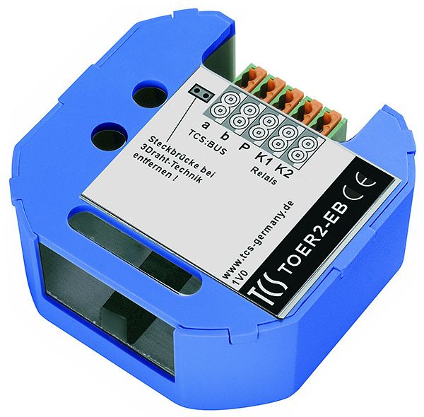 TCS Türöffner-Relais Unterputz zum gezielten Türöffnen bei mehr als 1 Außenstation, TOER2-EB