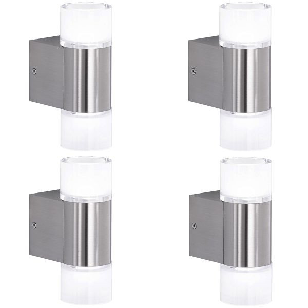 TRIO 4er-Set LED Wandleuchte RL181, Strahler Wandlampe, inkl. Leuchtmittel, 4x64985