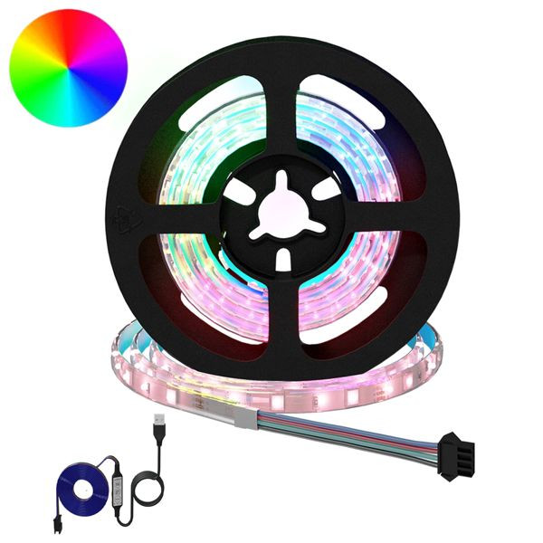 vidaXL LED Streifen 12-teilig Schwarz und Transparent 750 mm, 3429115