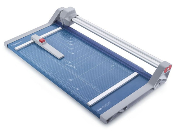 Dahle Rollen-Schneidemaschine 552, Schnittlänge 510 mm, A3, mit doppelter Führungsstange, blau, 00552-15001