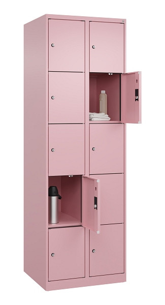 C+P Schließfachschrank Evolo PLUS, 10 Fächer, 1850x600x500mm, 3015/3015, 049000-205 S10024