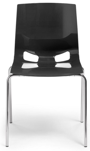 Deskin Schalenstuhl FONDO, Polypropylenschale, H 830 x B 510 x T 475 mm, schwarz, 285364