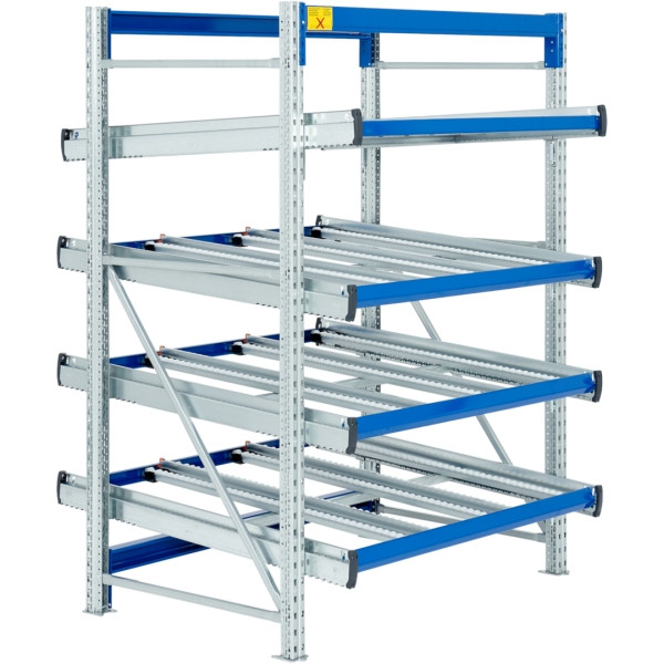 BITO Regal SDS /Regal SF4 Grund-Feld 2000x1350x1300 6RL gerade/unmontiert RAL5010, C0860-0033