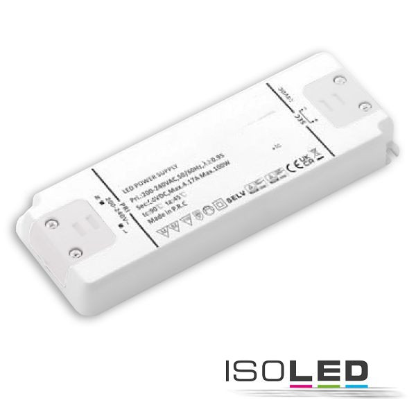 ISOLED LED Trafo 48V/DC, 0-100W, ultraflach, SELV, 116151