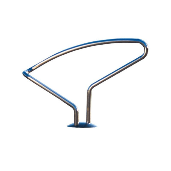 Stein HGS Einzelparker/Fahrradständer -Perseus-, ohne Farbe, feuerverzinkt, mit Abdeckplatte, RAL 7035 lichtgrau, verzinkt und beschichtet, 25432-08