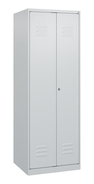 C+P Umkleidespind Classic PLUS SW, 2 Abteile, 1700x600x500mm, 7035/7035, Zylinderschloss, 0800027-20 S10021