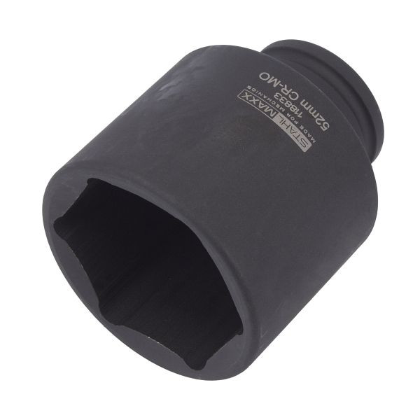 Stahlmaxx Steckschlüssel, 6-kant, 52 mm, 1/2" für Achsmuttern bei LRA, XXL-118833
