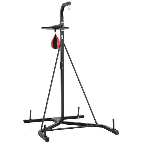 VEVOR 2 in 1 höhenverstellbarer Boxsackständer aus Stahl (65 kg), Fitnessgerät Standboxtrainer für Studio, SDZJSDJQJDJ6OB7RL001V0